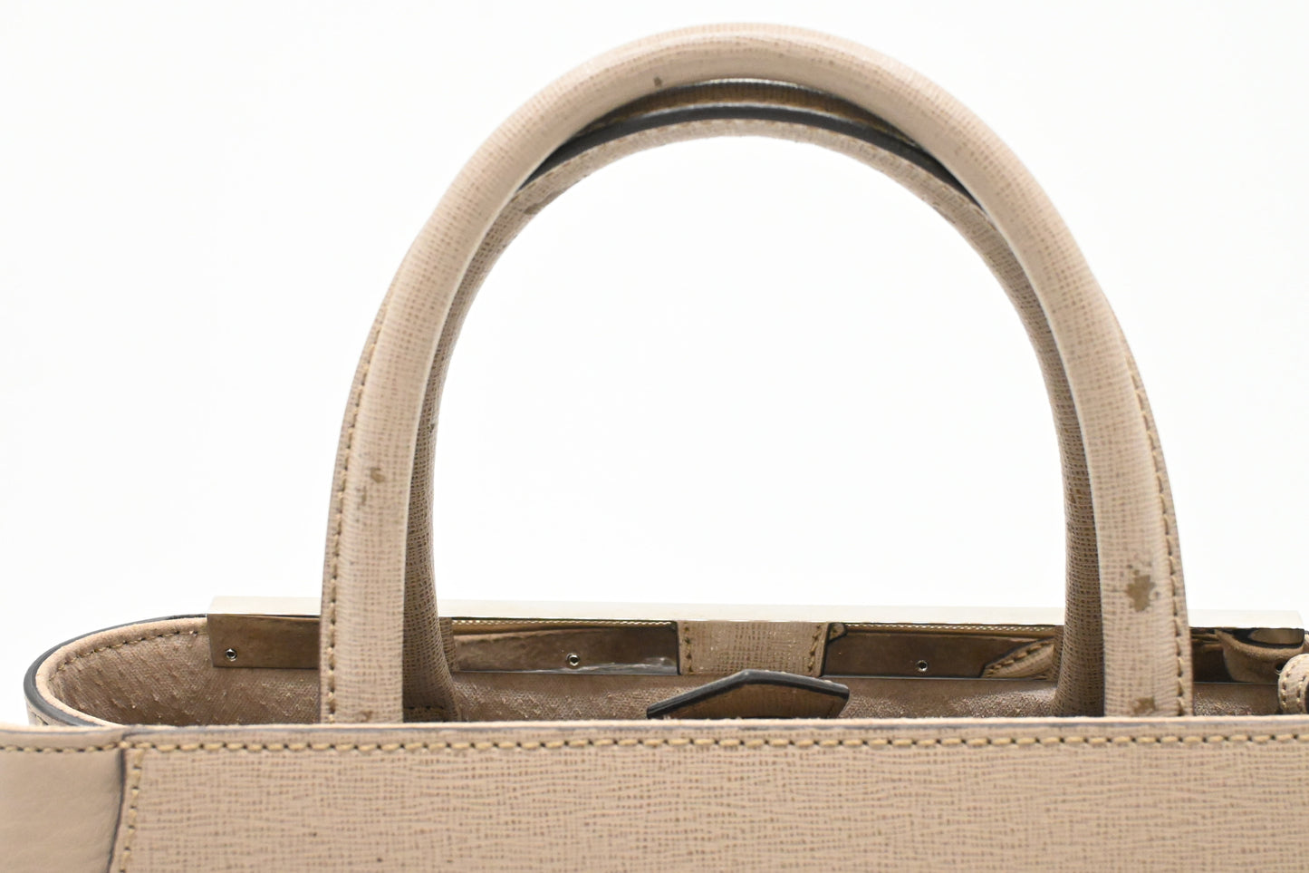 Fendi Petite 2Jours in Greige Leather