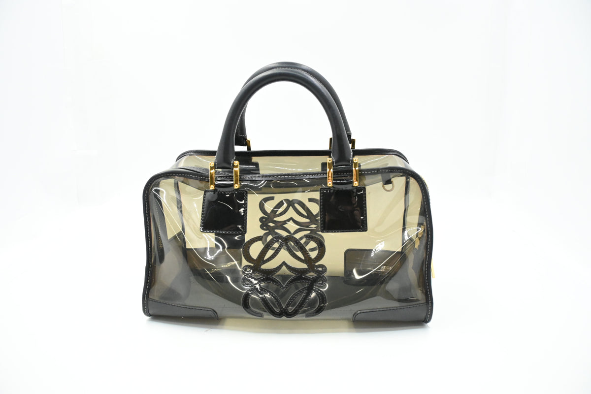 Loewe Amazona Handbag in Gray PVC
