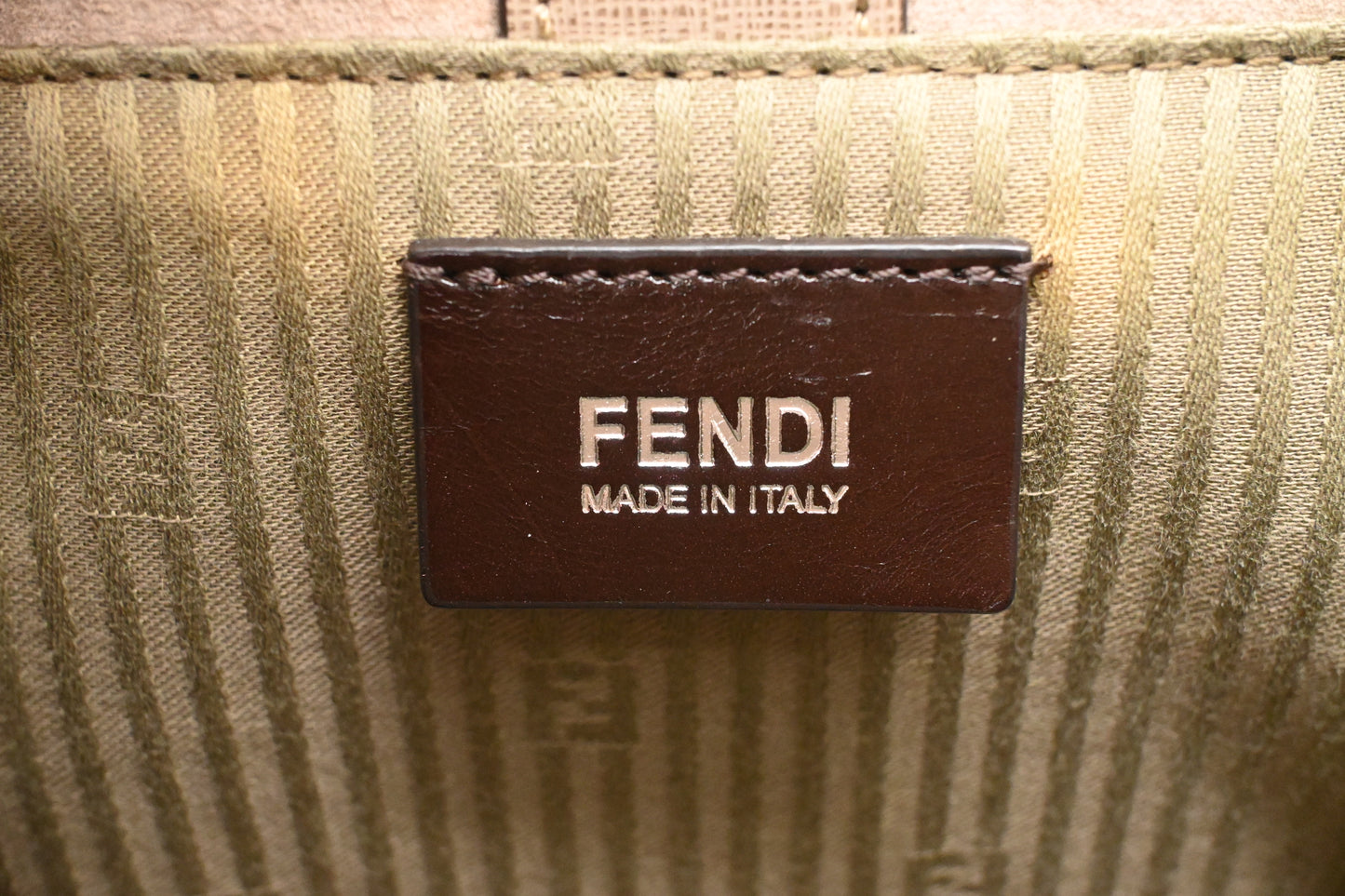 Fendi Petite 2Jours in Greige Leather