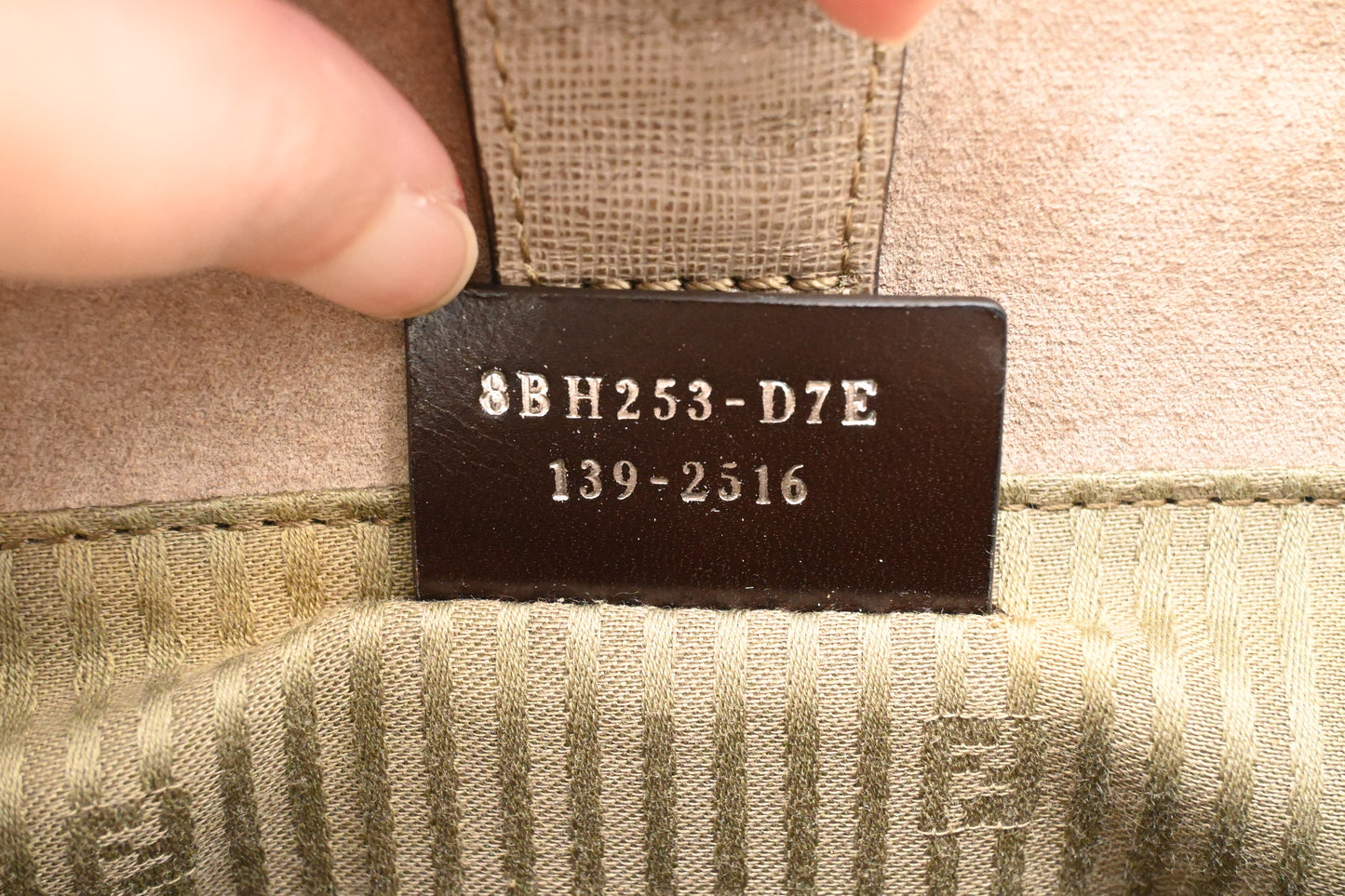 Fendi Petite 2Jours in Greige Leather