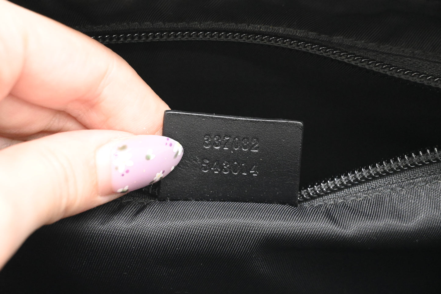 Gucci Wrist Pouch in Black GG Canvas