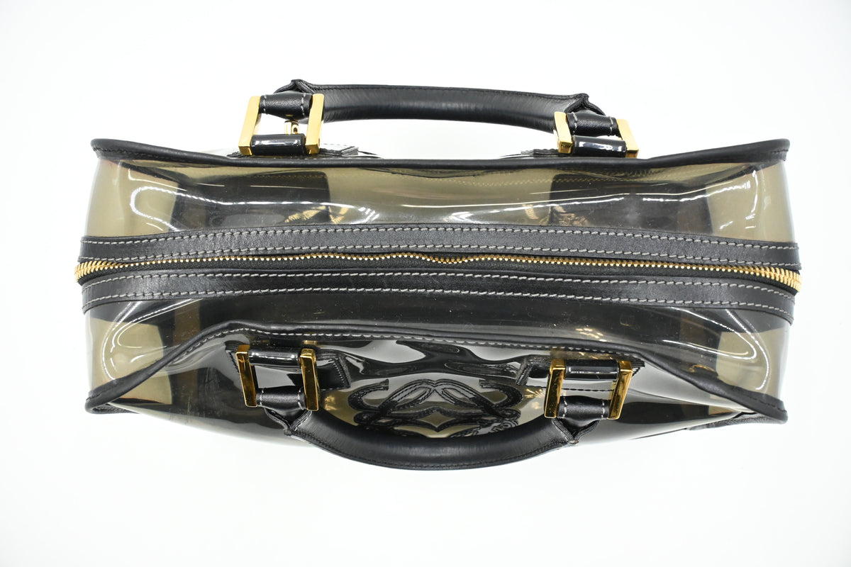 Loewe Amazona Handbag in Gray PVC