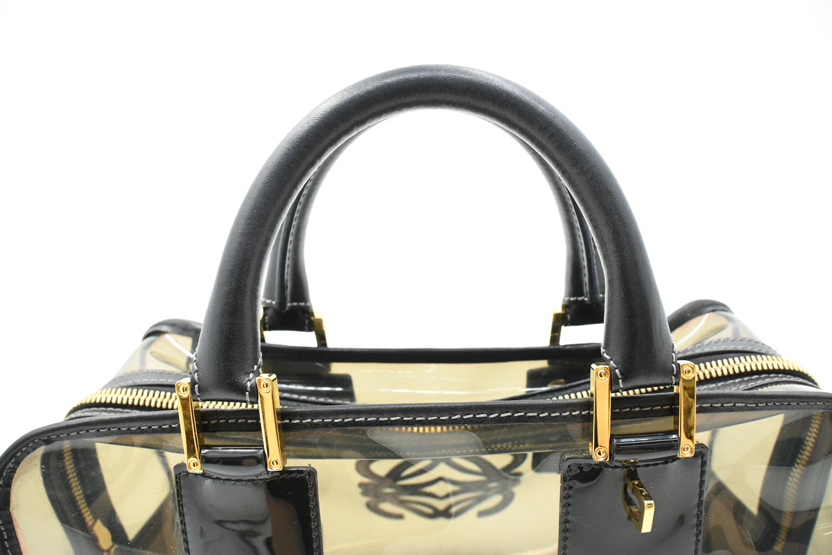 Loewe Amazona Handbag in Gray PVC