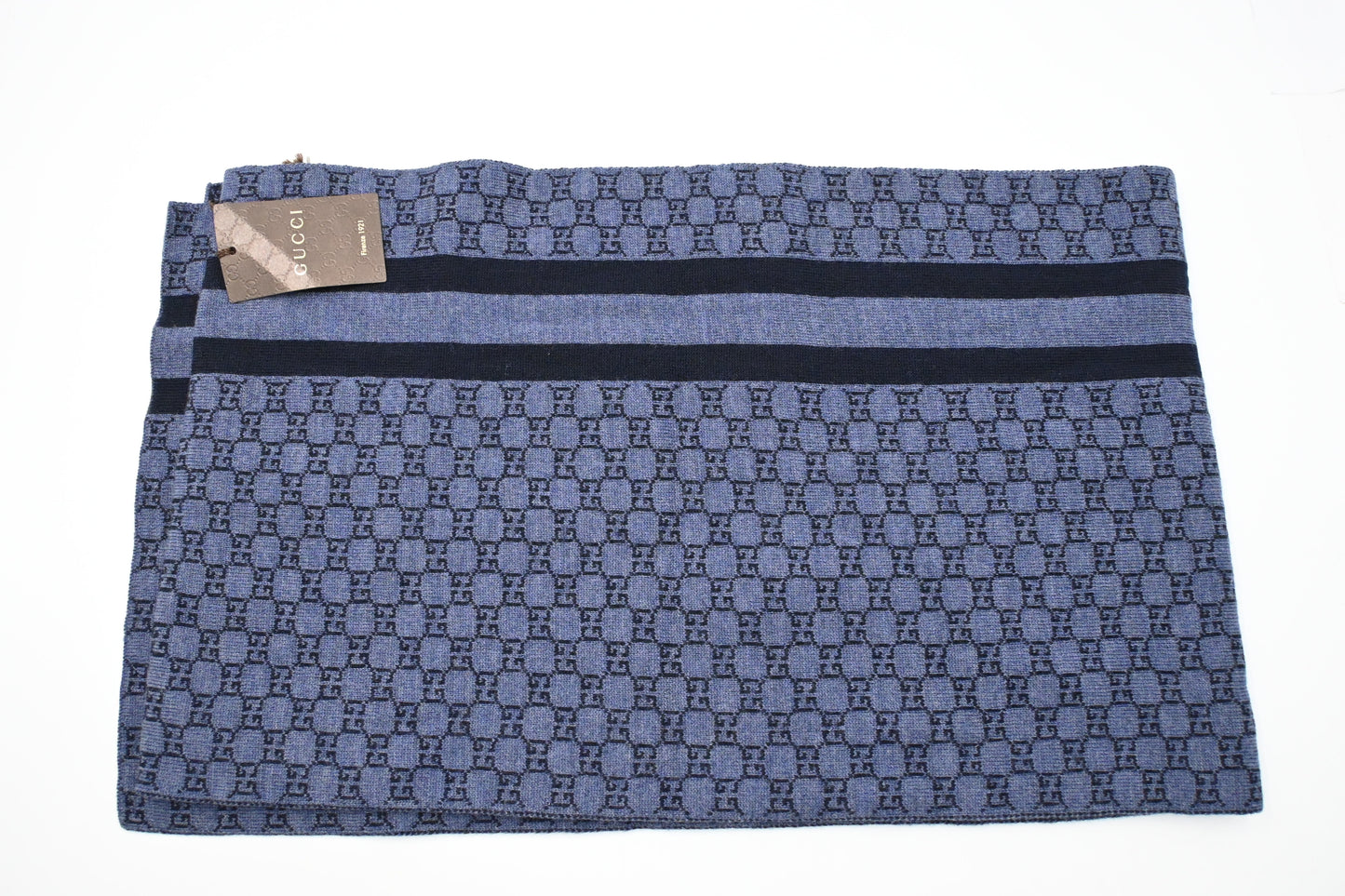 Gucci Scarf in Blue Wool