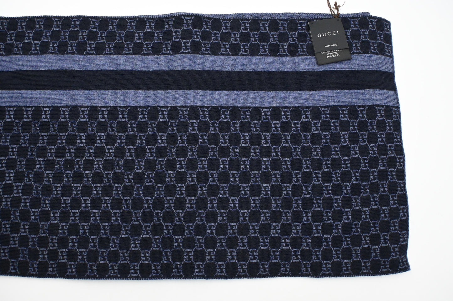 Gucci Scarf in Blue Wool