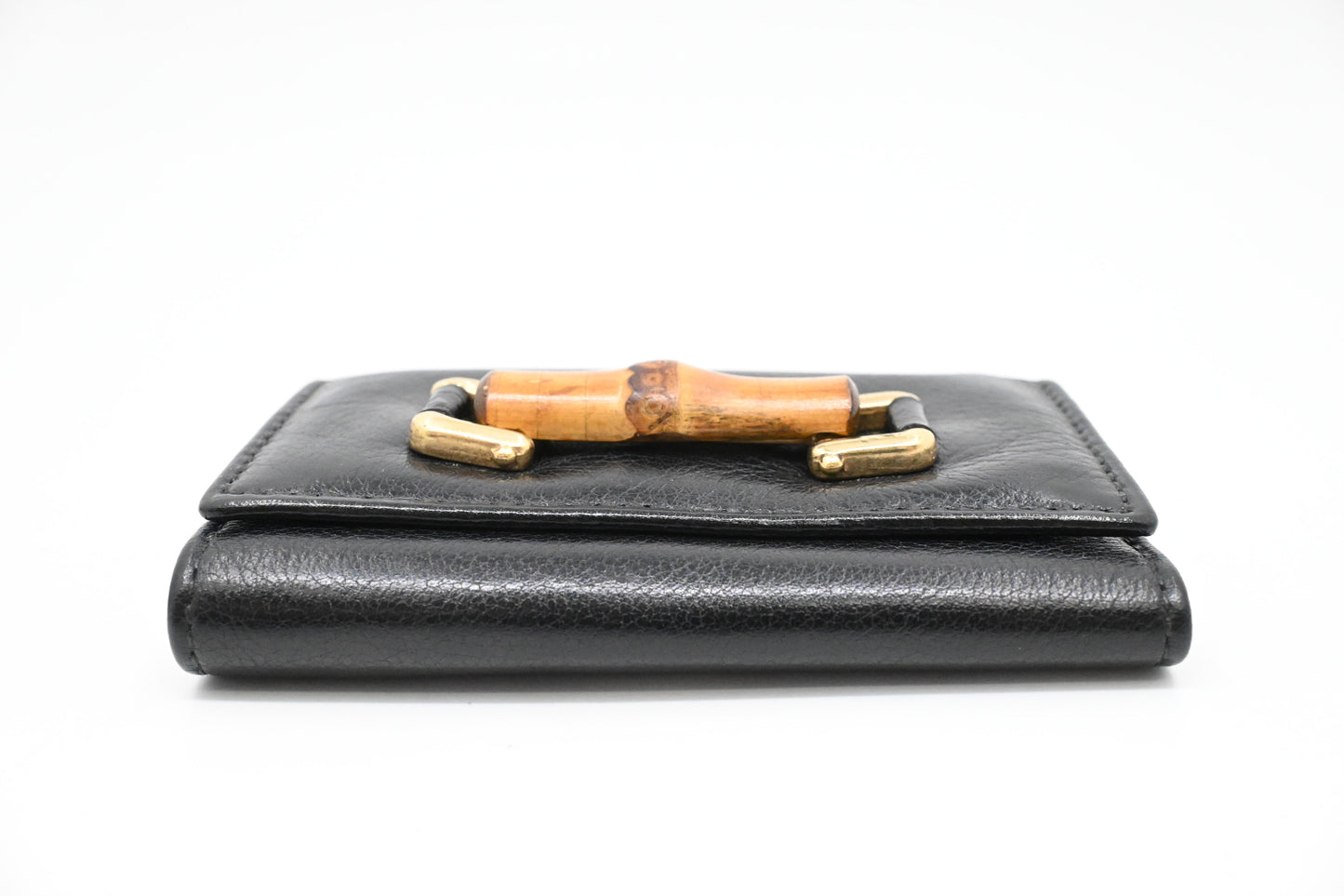 Gucci Bamboo Key Case 6 in Black Leather