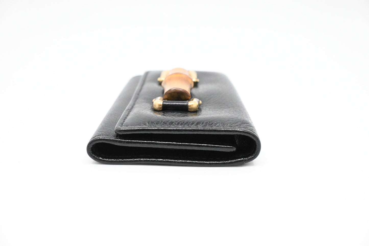 Gucci Bamboo Key Case 6 in Black Leather