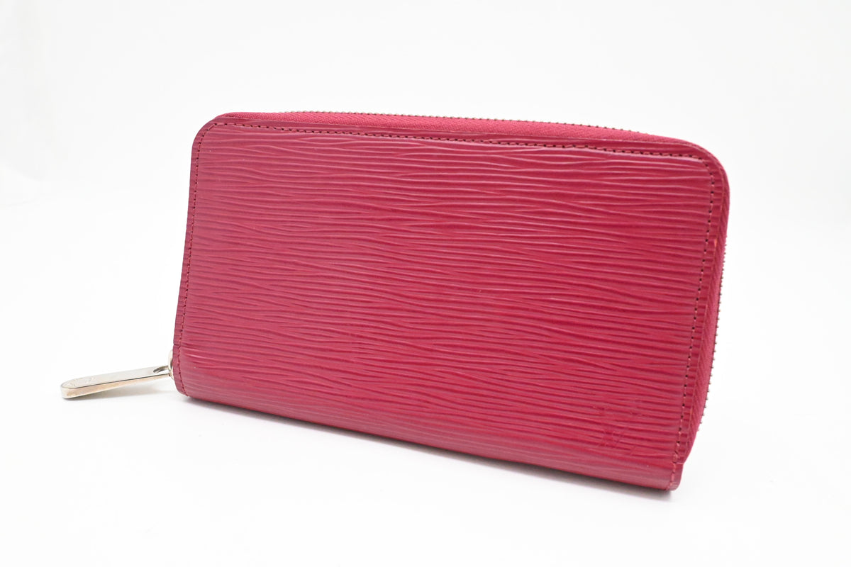 Louis Vuitton Zippy Compact Wallet in Burgundy Epi Leather