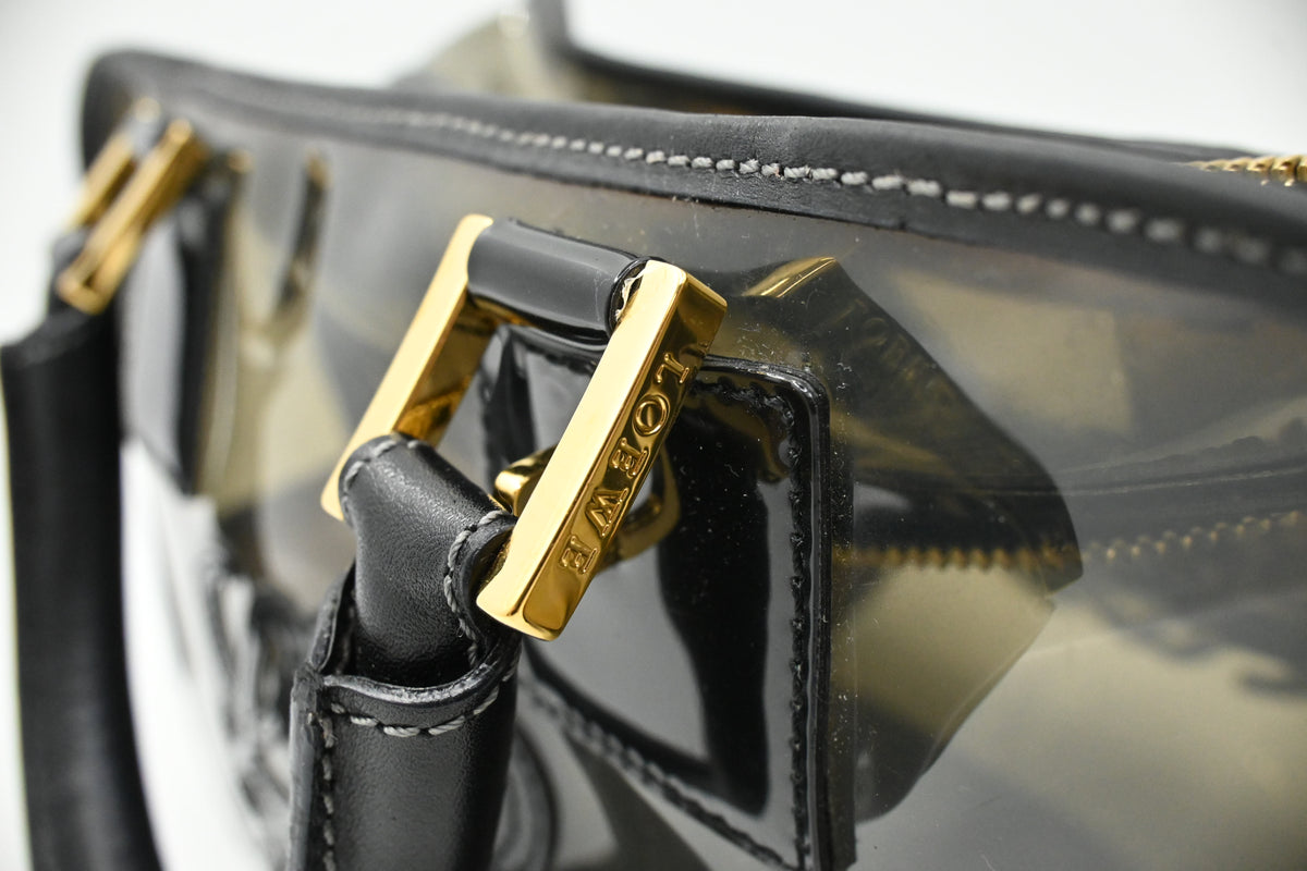 Loewe Amazona Handbag in Gray PVC
