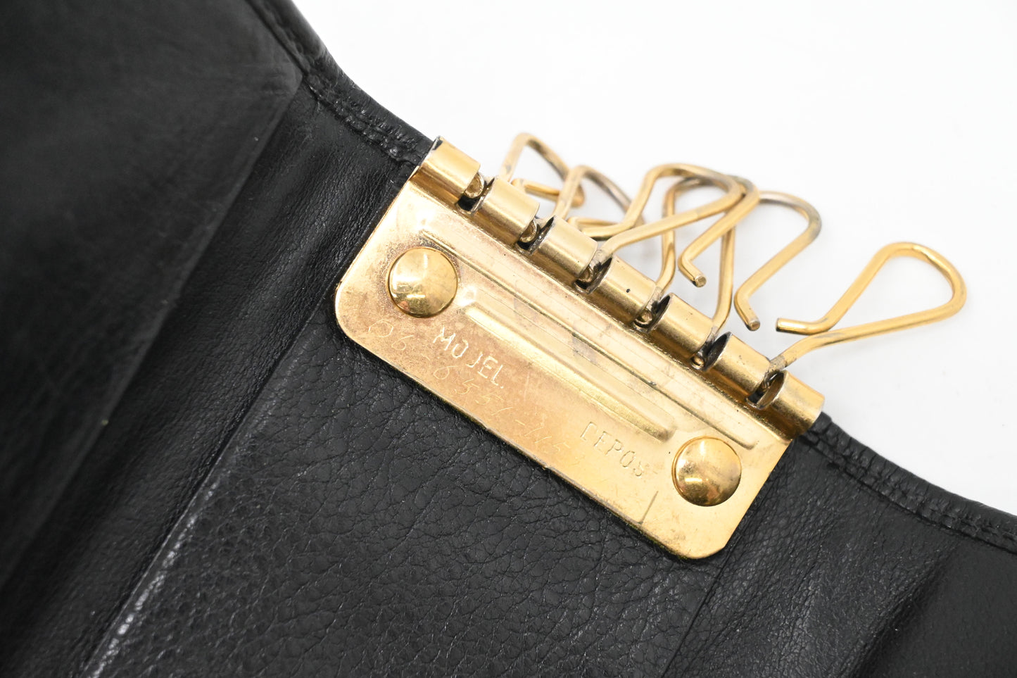 Gucci Bamboo Key Case 6 in Black Leather