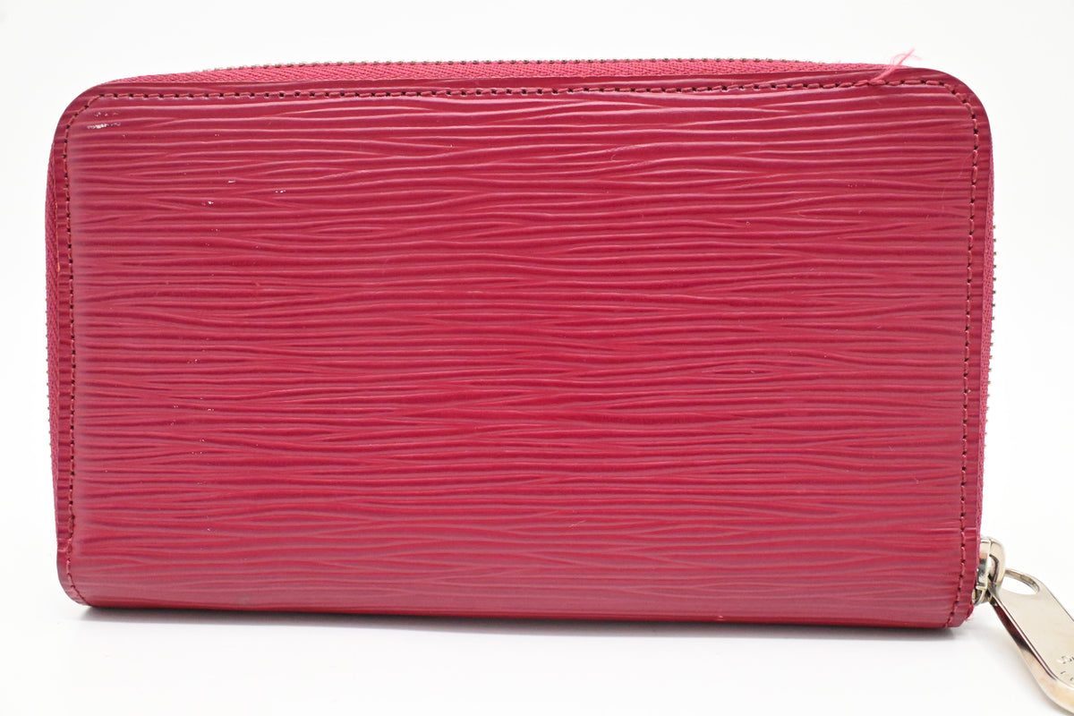 Louis Vuitton Zippy Compact Wallet in Burgundy Epi Leather
