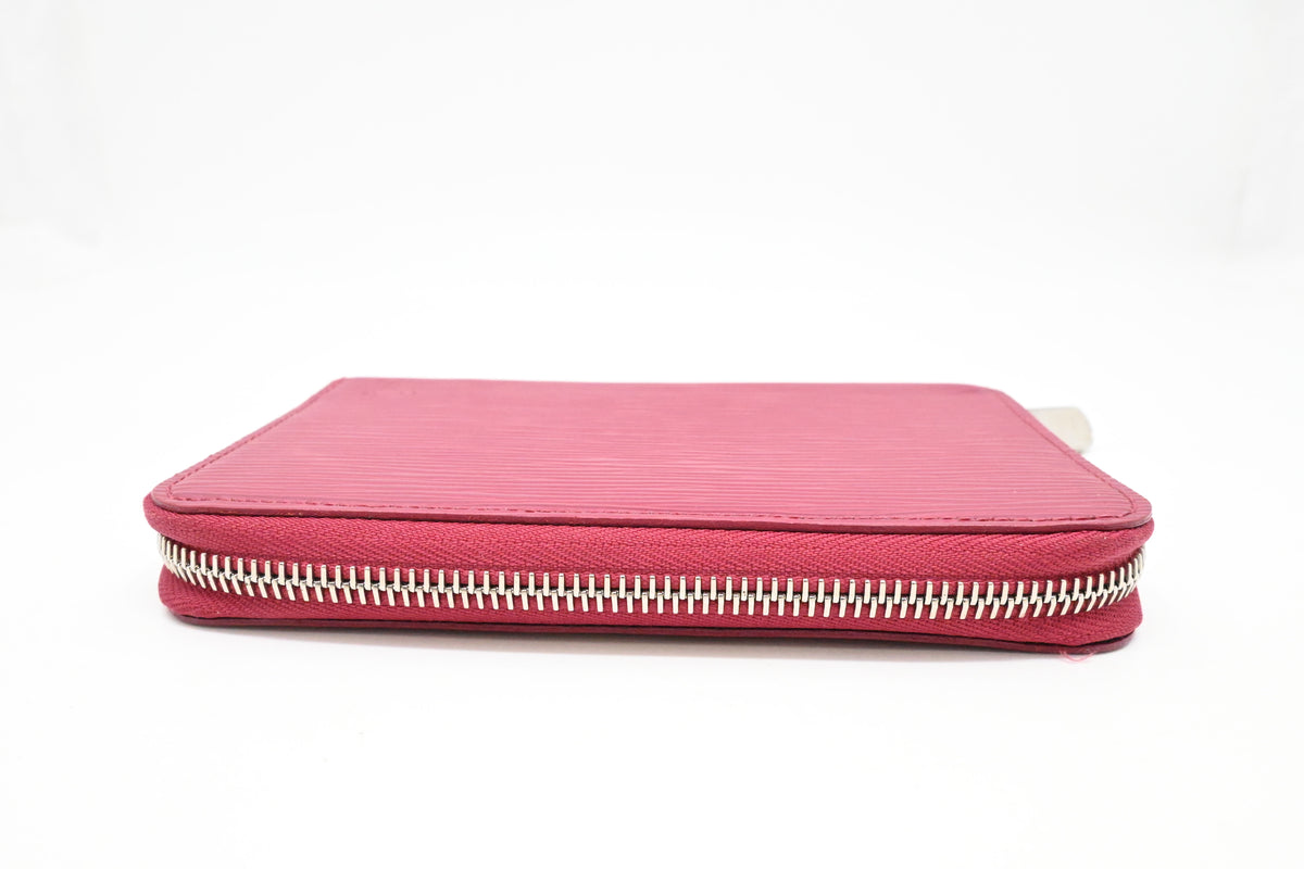 Louis Vuitton Zippy Compact Wallet in Burgundy Epi Leather