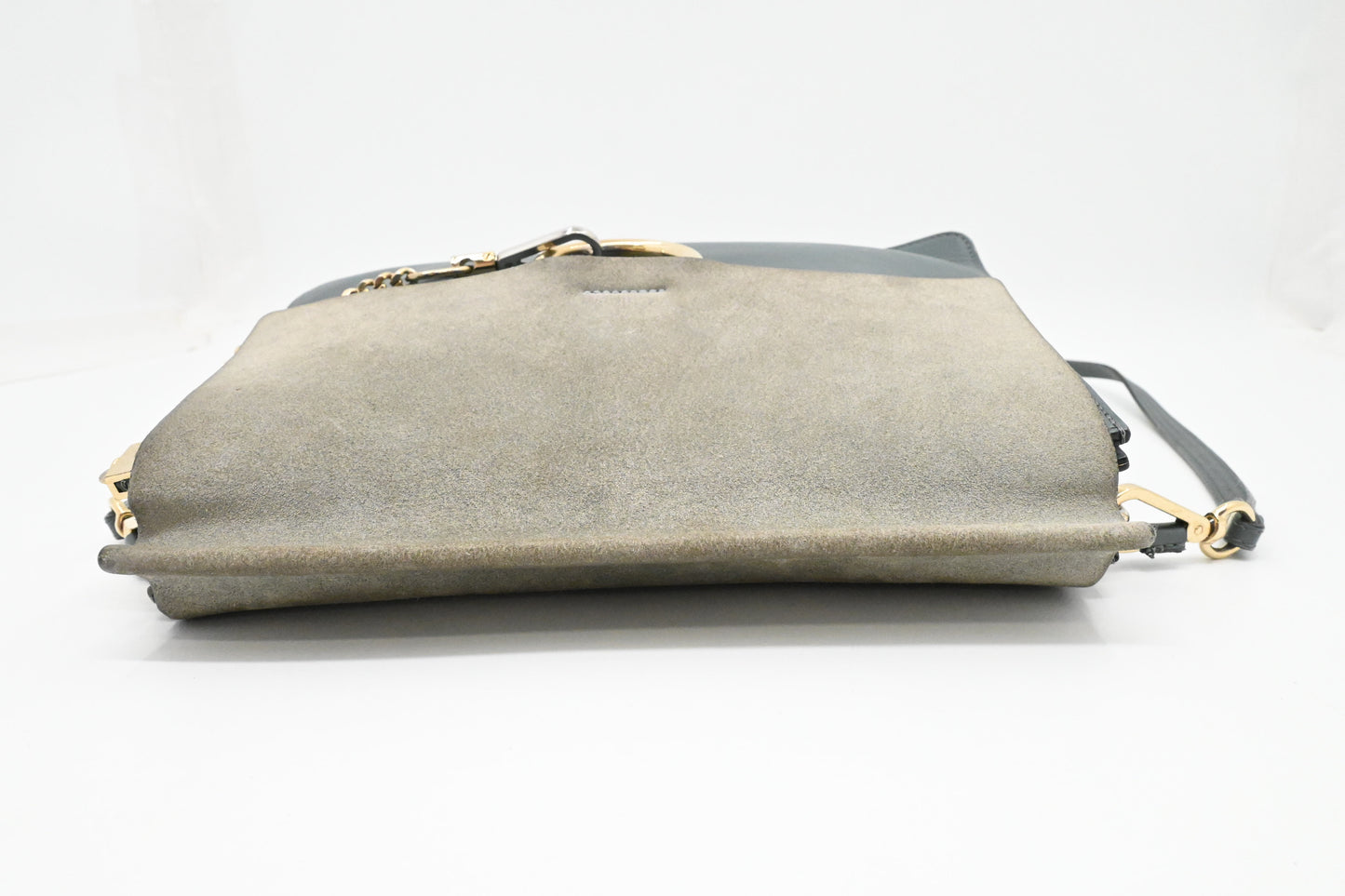 Chloe Faye Crossbody Bag in Grey Blue Leather