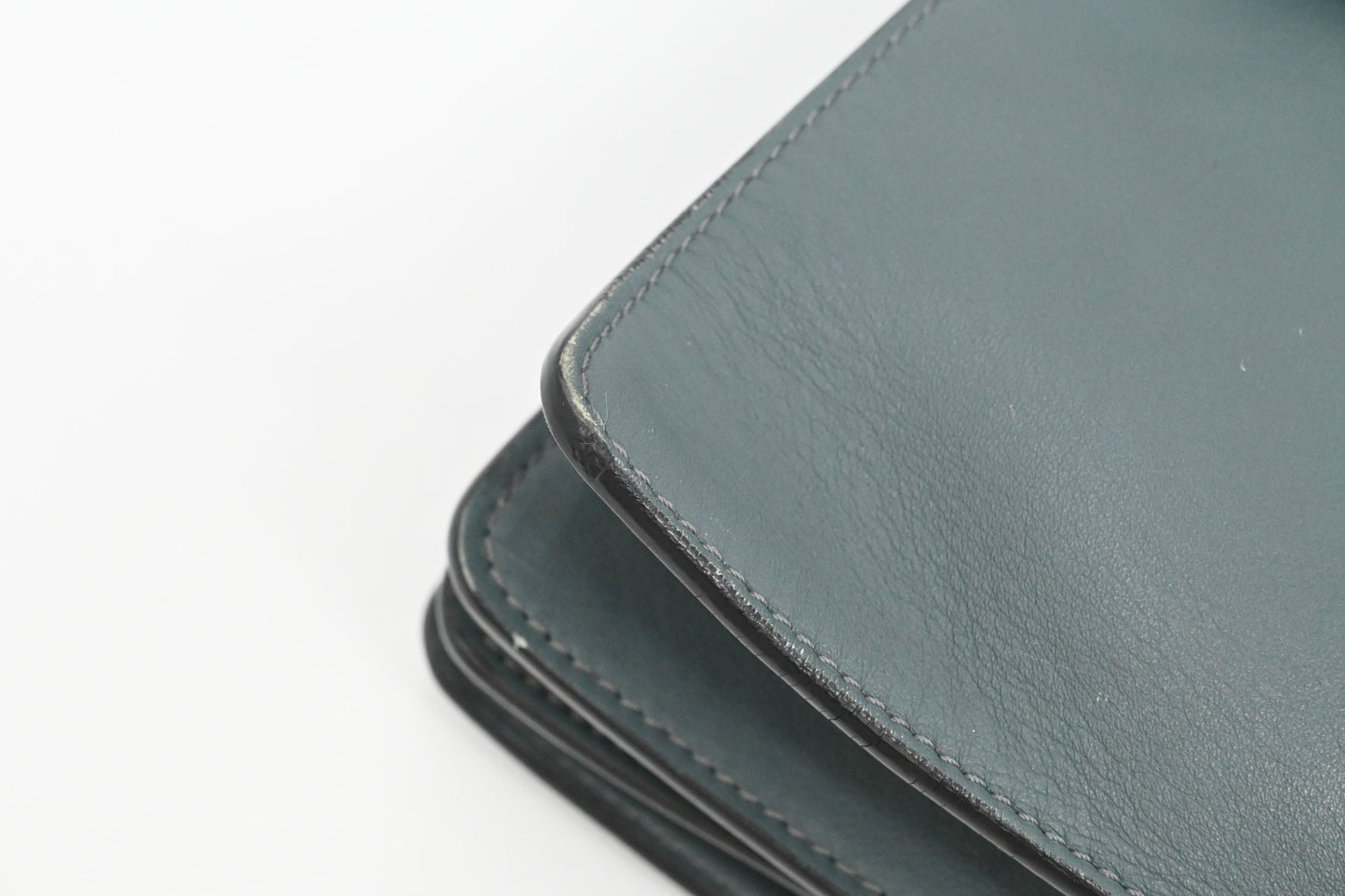 Chloe Faye Crossbody Bag in Grey Blue Leather