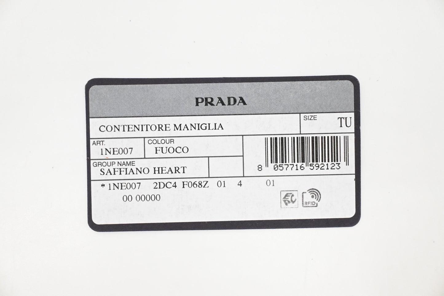 Prada Wrist Pouch in Red Leather