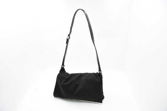 Fendi Baguette Shoulder Bag in Black Neoprene