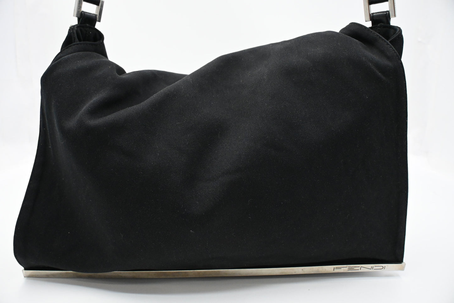 Fendi Baguette Shoulder Bag in Black Neoprene