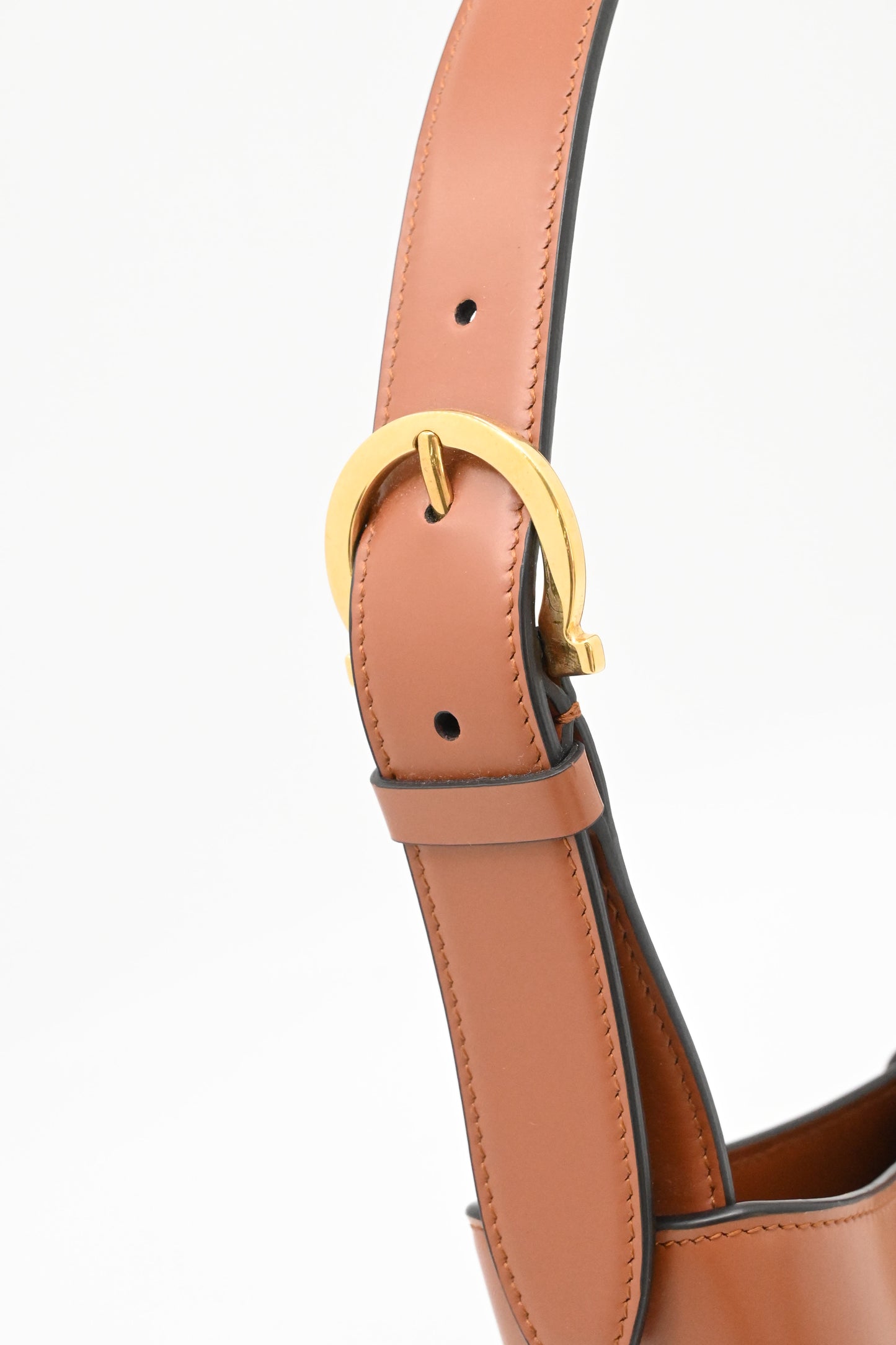 Ferragamo Shoulder Bag in Brown Leather