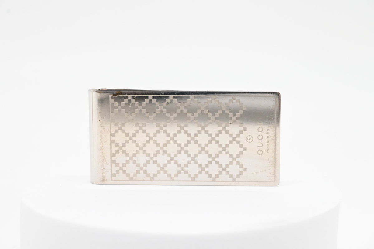 Gucci Money Clip with Diamante Pattern
