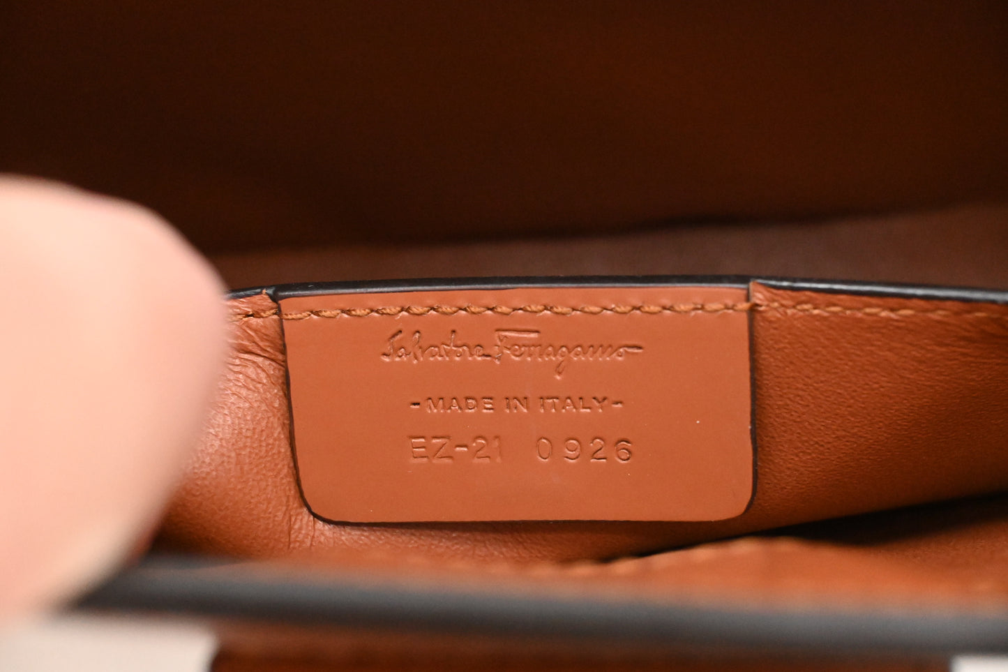 Ferragamo Shoulder Bag in Brown Leather