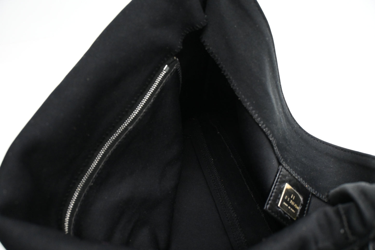 Fendi Baguette Shoulder Bag in Black Neoprene