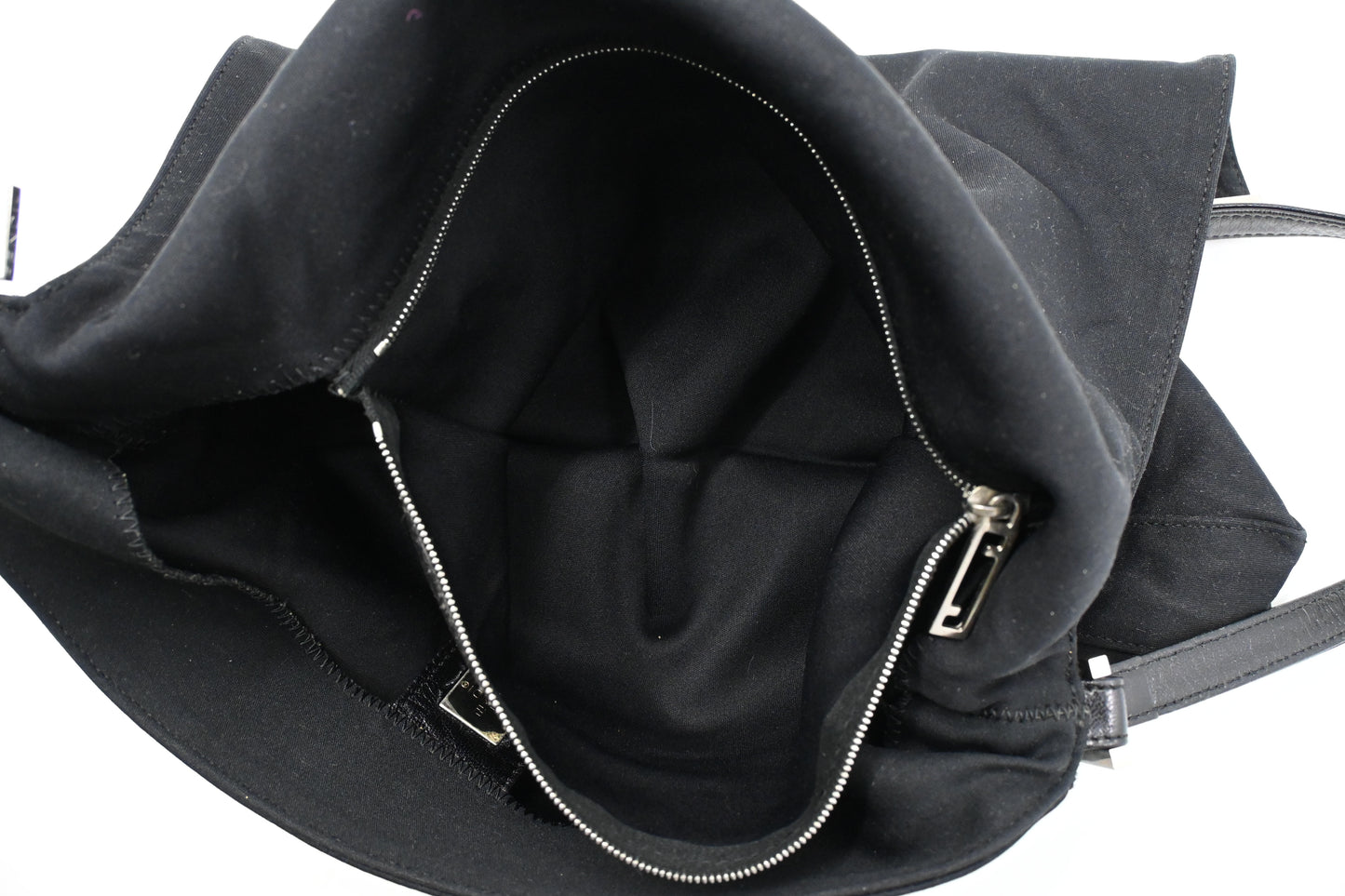Fendi Baguette Shoulder Bag in Black Neoprene