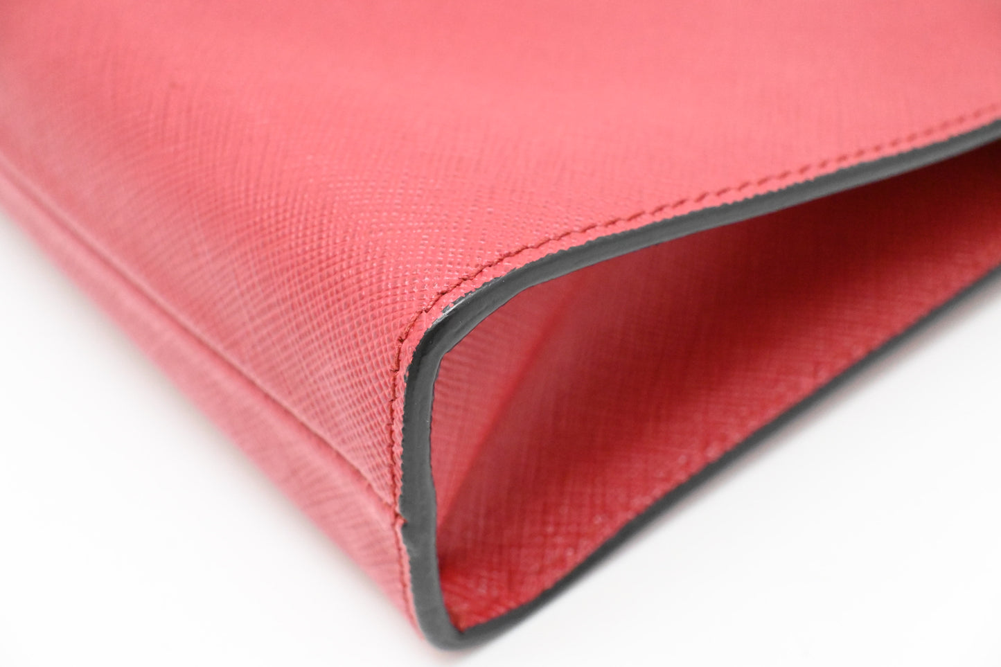 Prada Wrist Pouch in Red Leather