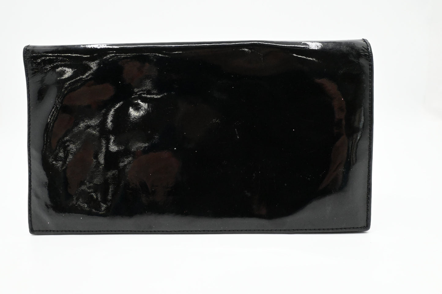 Chanel Long Wallet in Black Patent Leather