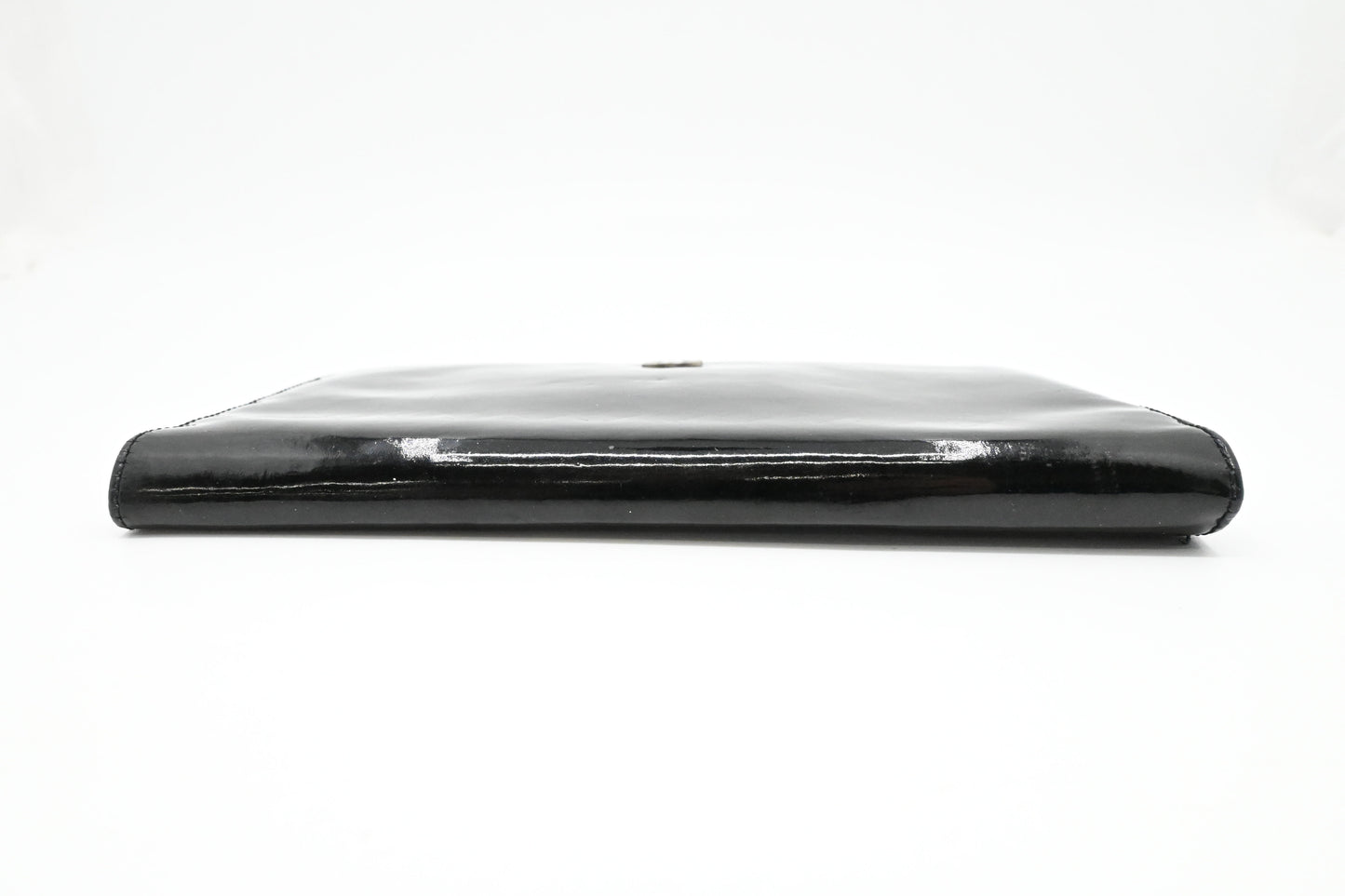 Chanel Long Wallet in Black Patent Leather