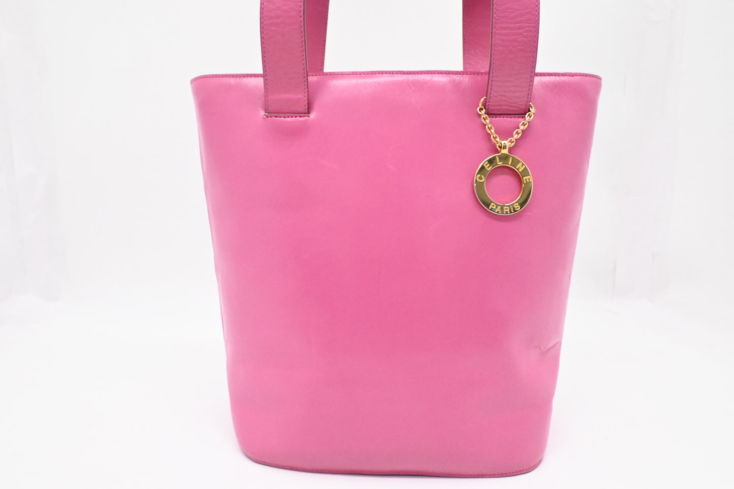 Celine Shoulder Bag in Pink Leather