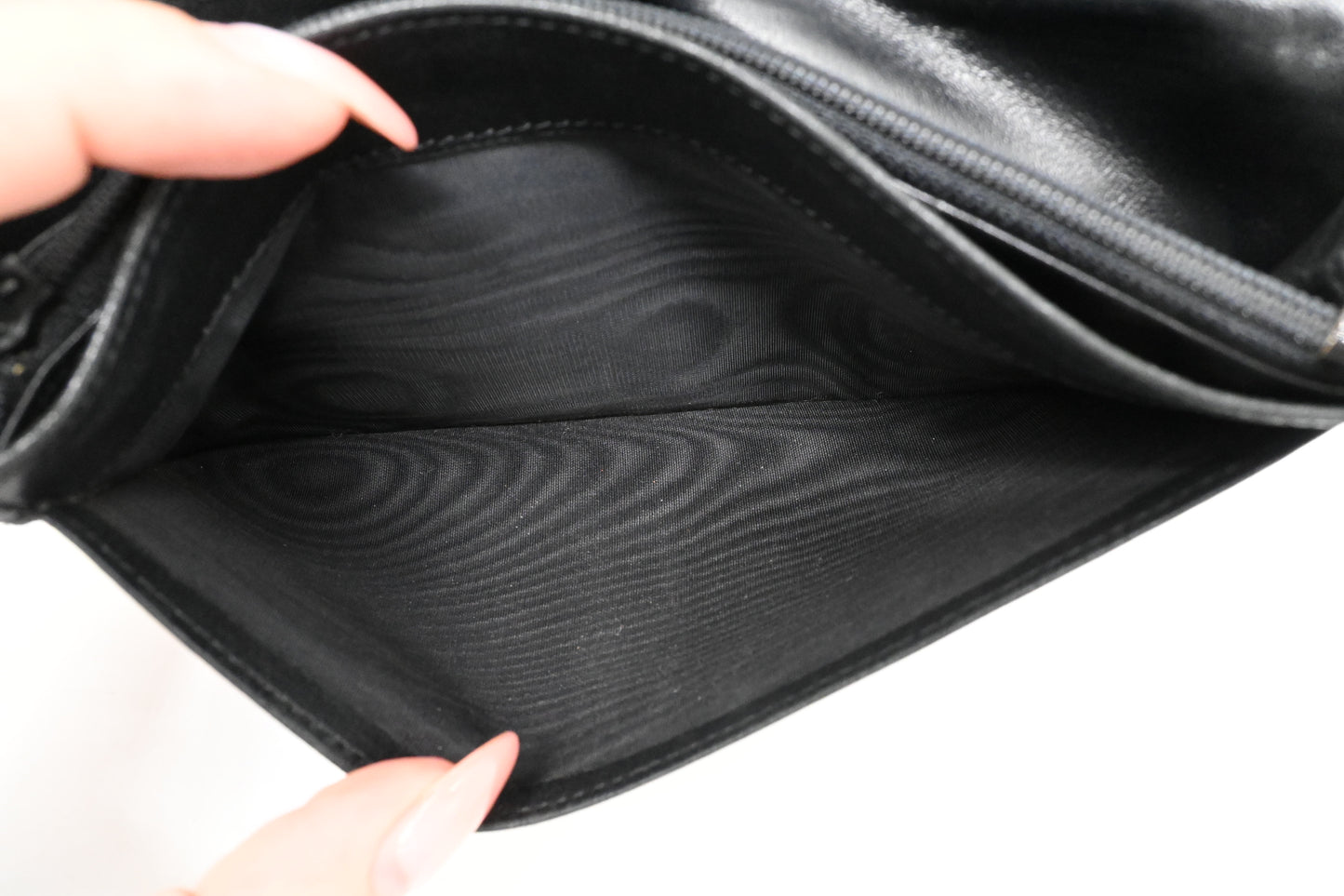 Chanel Long Wallet in Black Patent Leather
