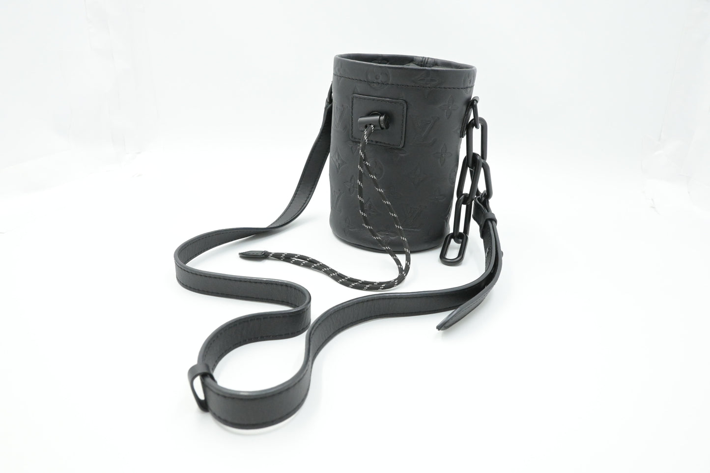 Louis Vuitton Chalk Nano Bag in Shadow Monogram Leather