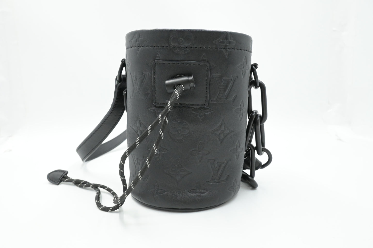 Louis Vuitton Chalk Nano Bag in Shadow Monogram Leather