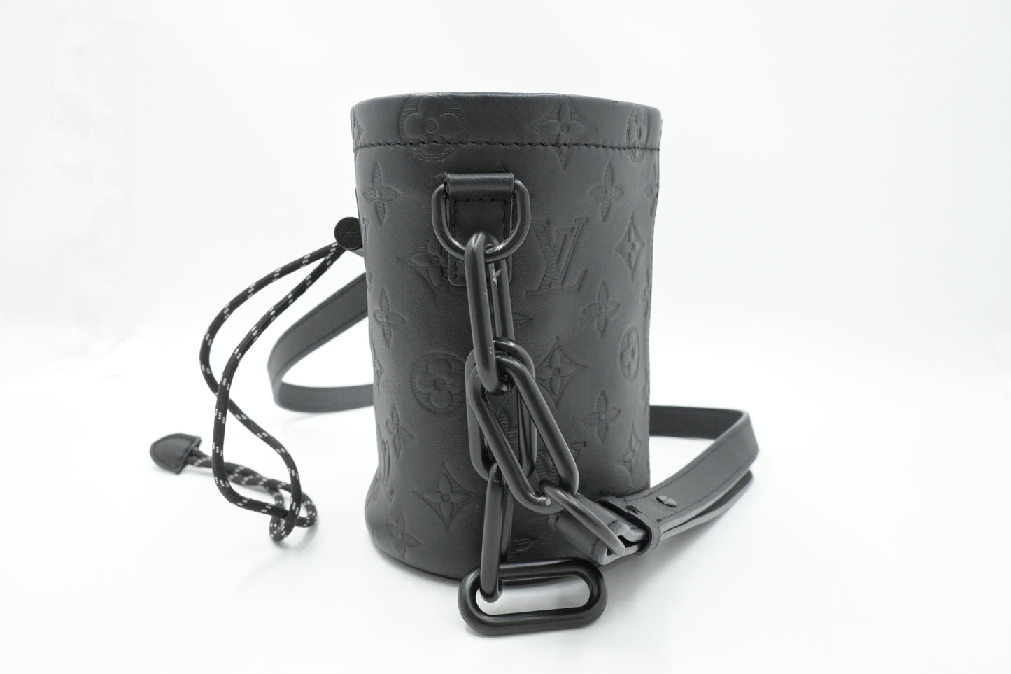 Louis Vuitton Chalk Nano Bag in Shadow Monogram Leather