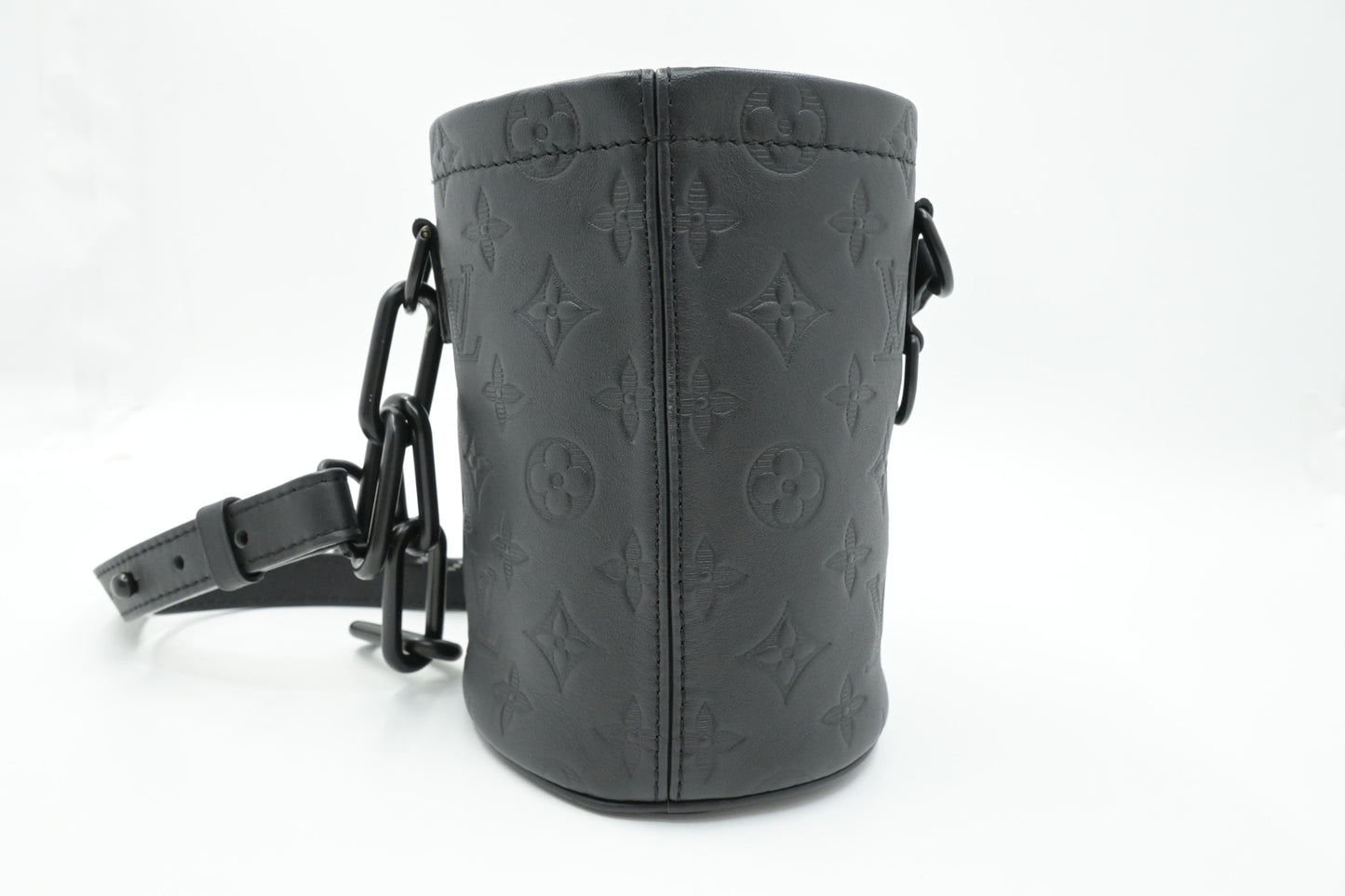 Louis Vuitton Chalk Nano Bag in Shadow Monogram Leather