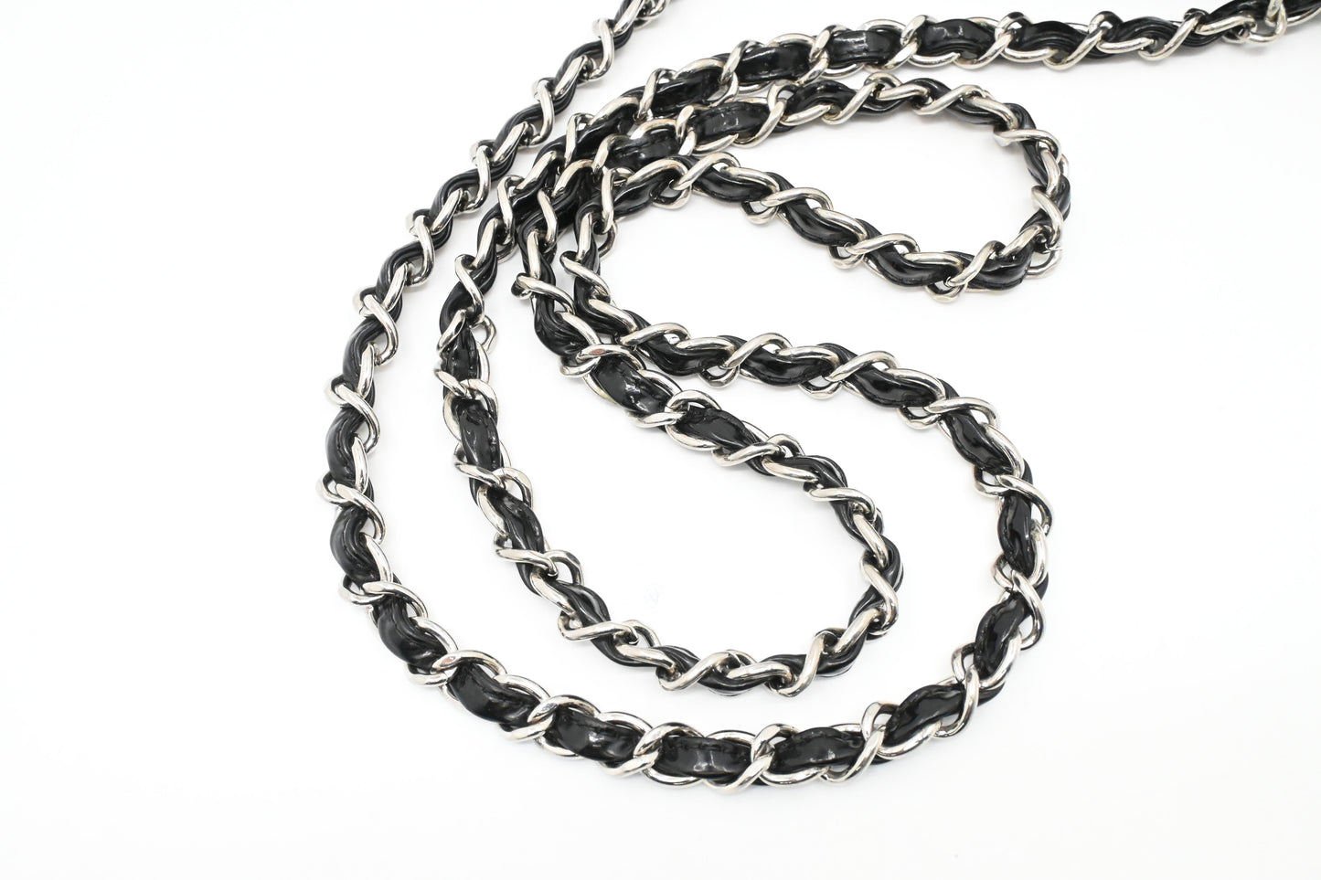 Chanel Small Flap in Black Mattelassé Patent Leather