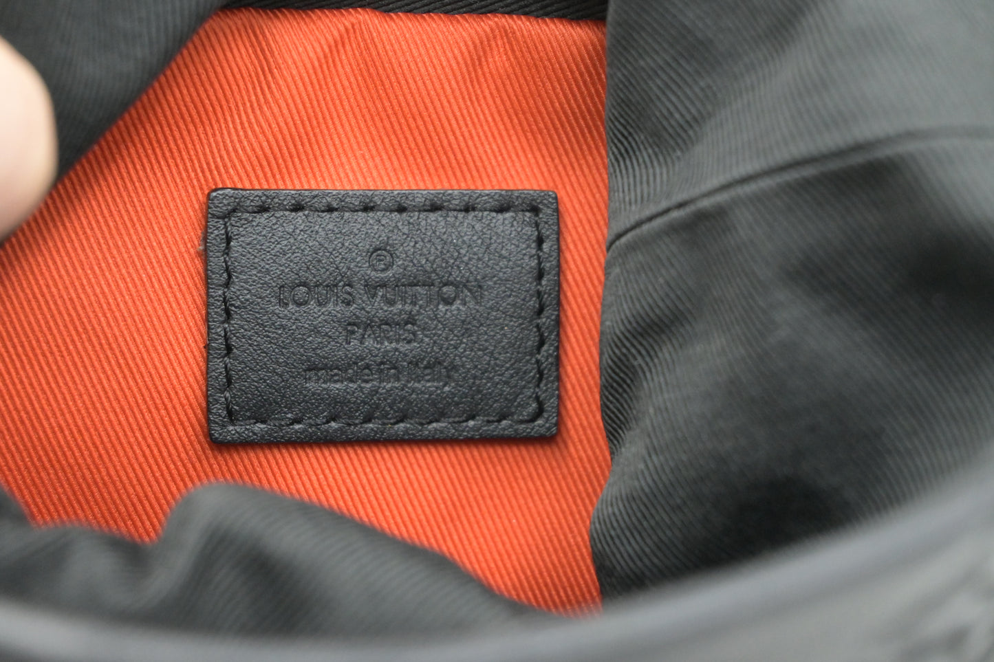 Louis Vuitton Chalk Nano Bag in Shadow Monogram Leather