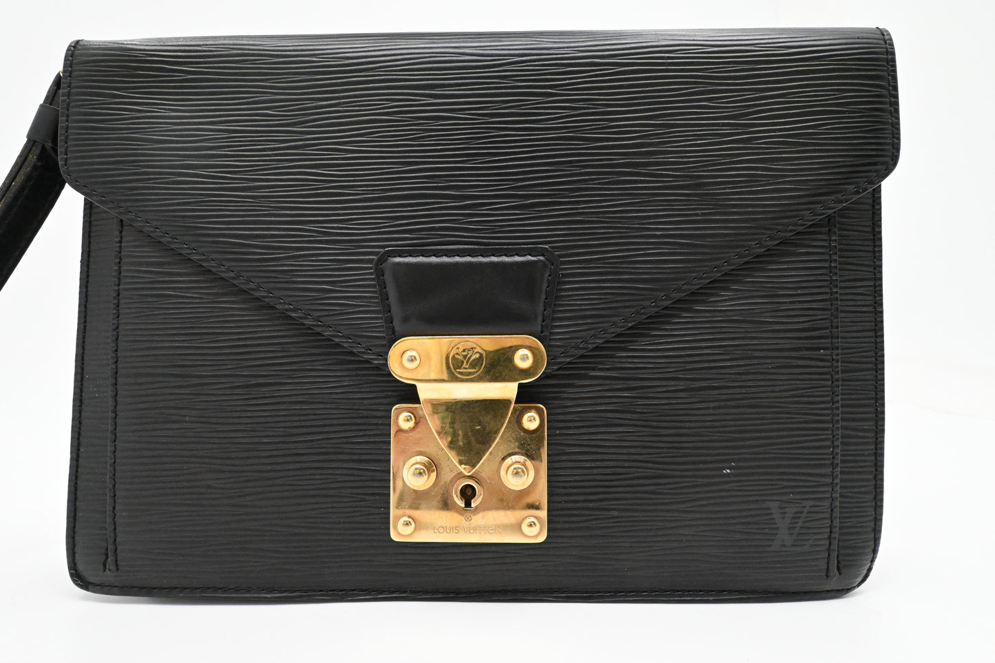 Louis Vuitton Sellier Dragonne in Black Epi Leather