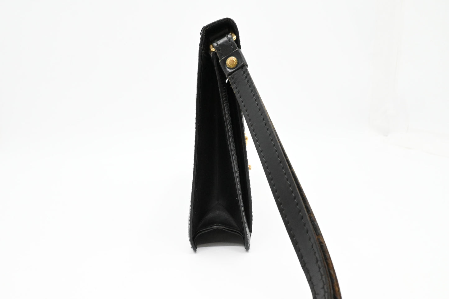 Louis Vuitton Sellier Dragonne in Black Epi Leather