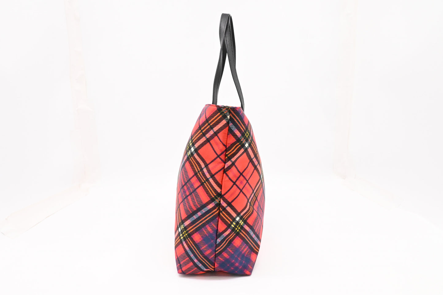 Vivienne Westwood Tote in Red Plaid Nylon