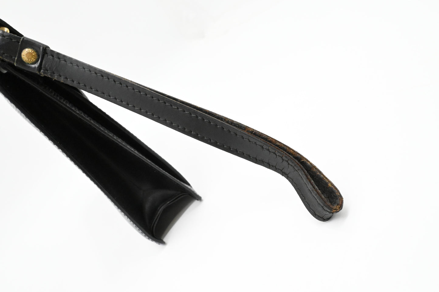 Louis Vuitton Sellier Dragonne in Black Epi Leather