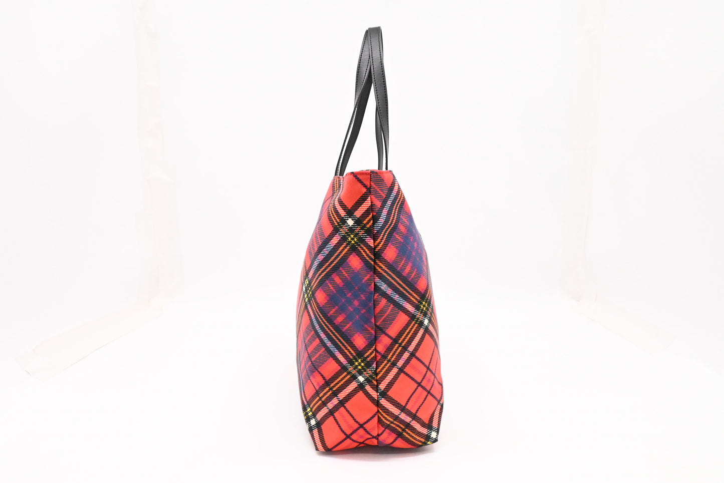 Vivienne Westwood Tote in Red Plaid Nylon