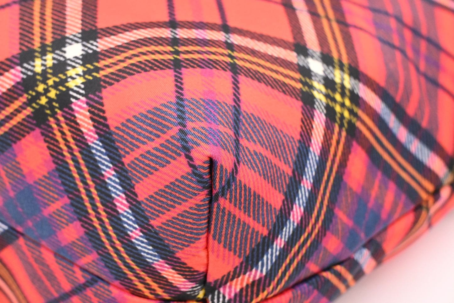 Vivienne Westwood Tote in Red Plaid Nylon