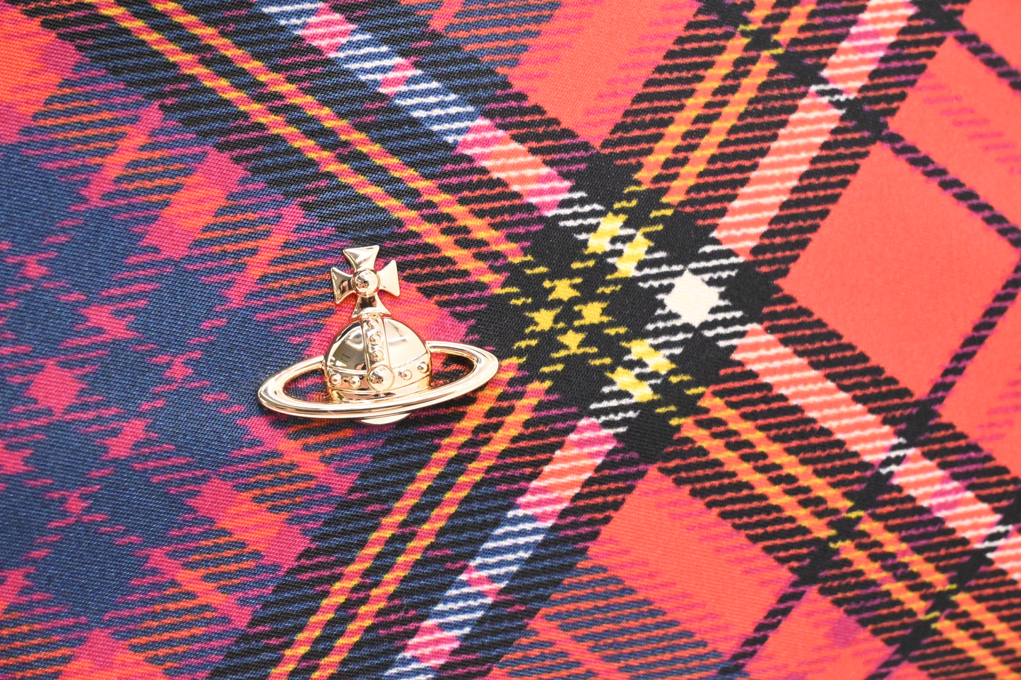 Vivienne Westwood Tote in Red Plaid Nylon
