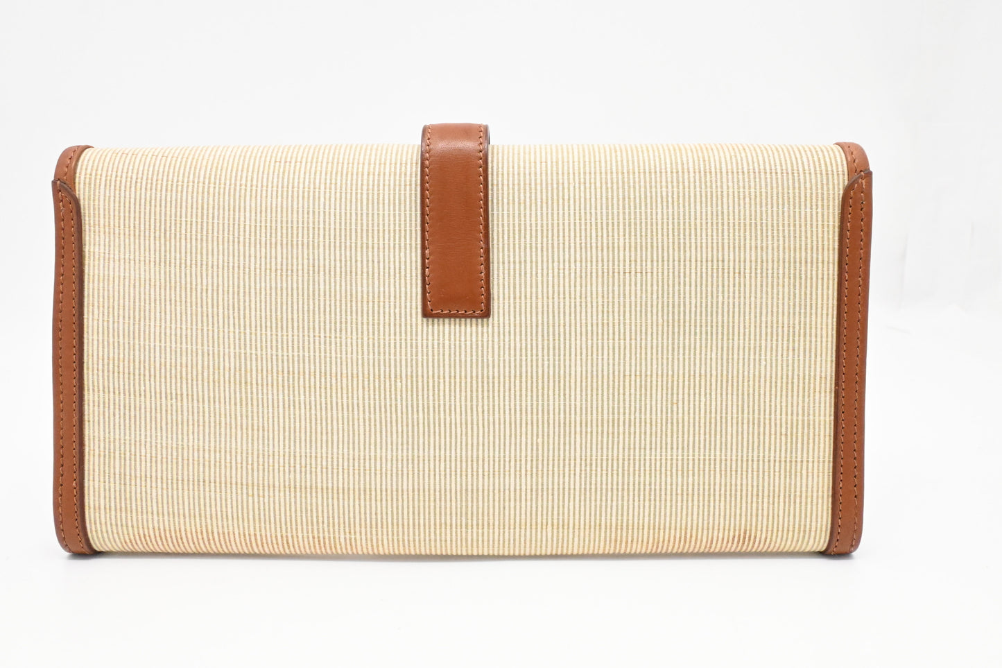 Hermes Jige Elan PM in Wicker and Light Brown Leather