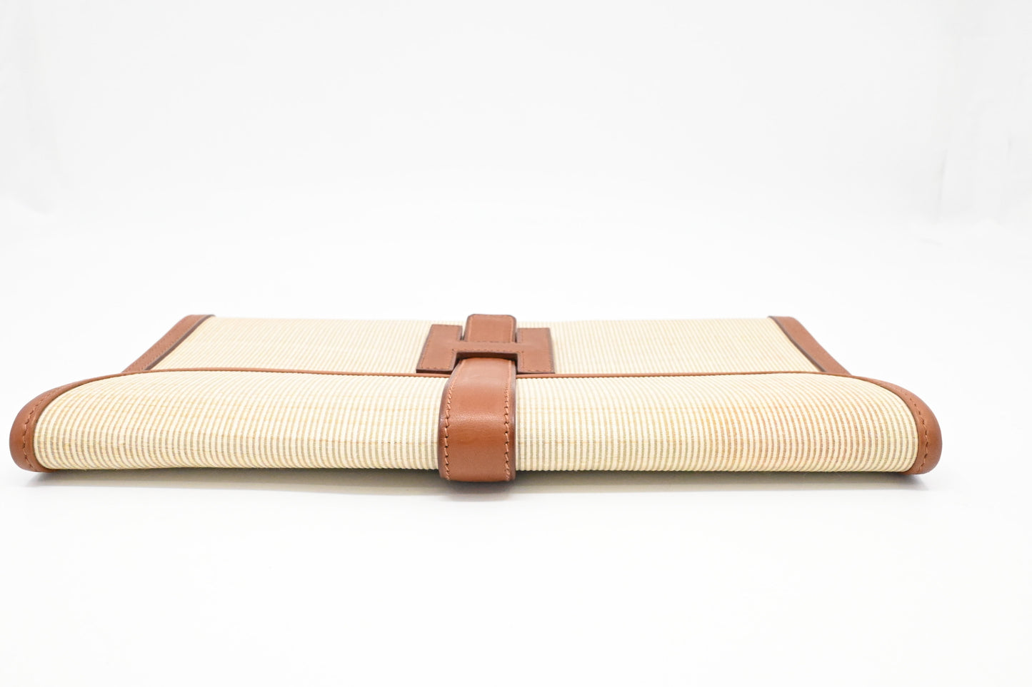 Hermes Jige Elan PM in Wicker and Light Brown Leather
