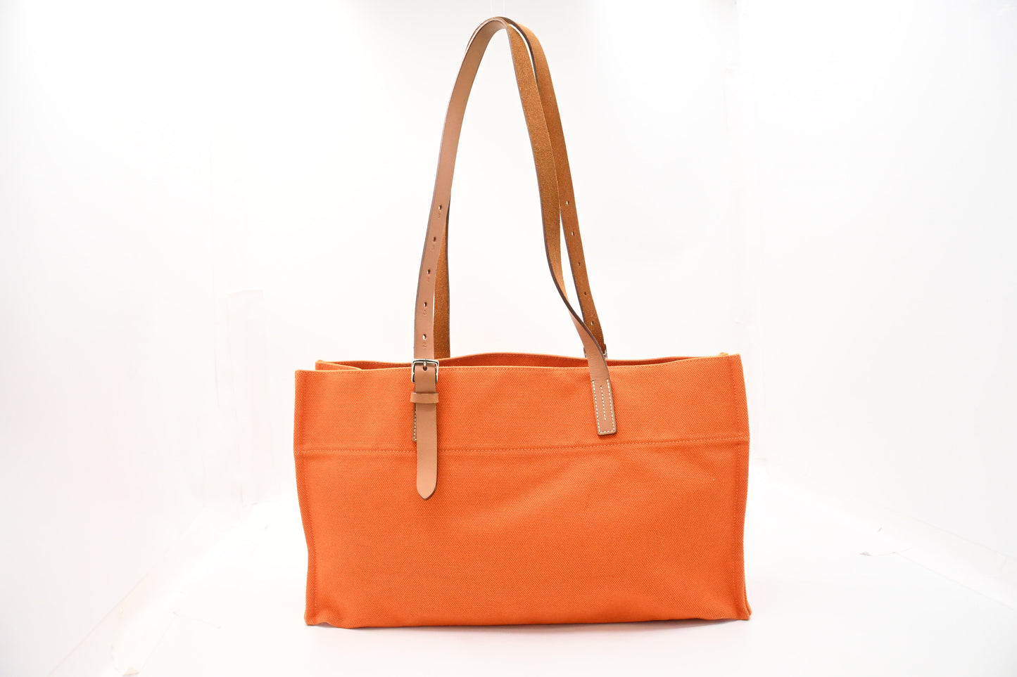 Hermes Etriviere Tote Bag in Orange Canvas