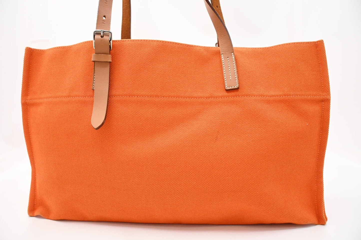Hermes Etriviere Tote Bag in Orange Canvas