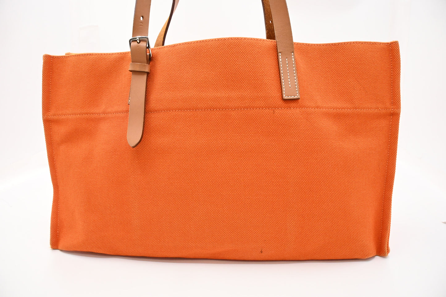 Hermes Etriviere Tote Bag in Orange Canvas