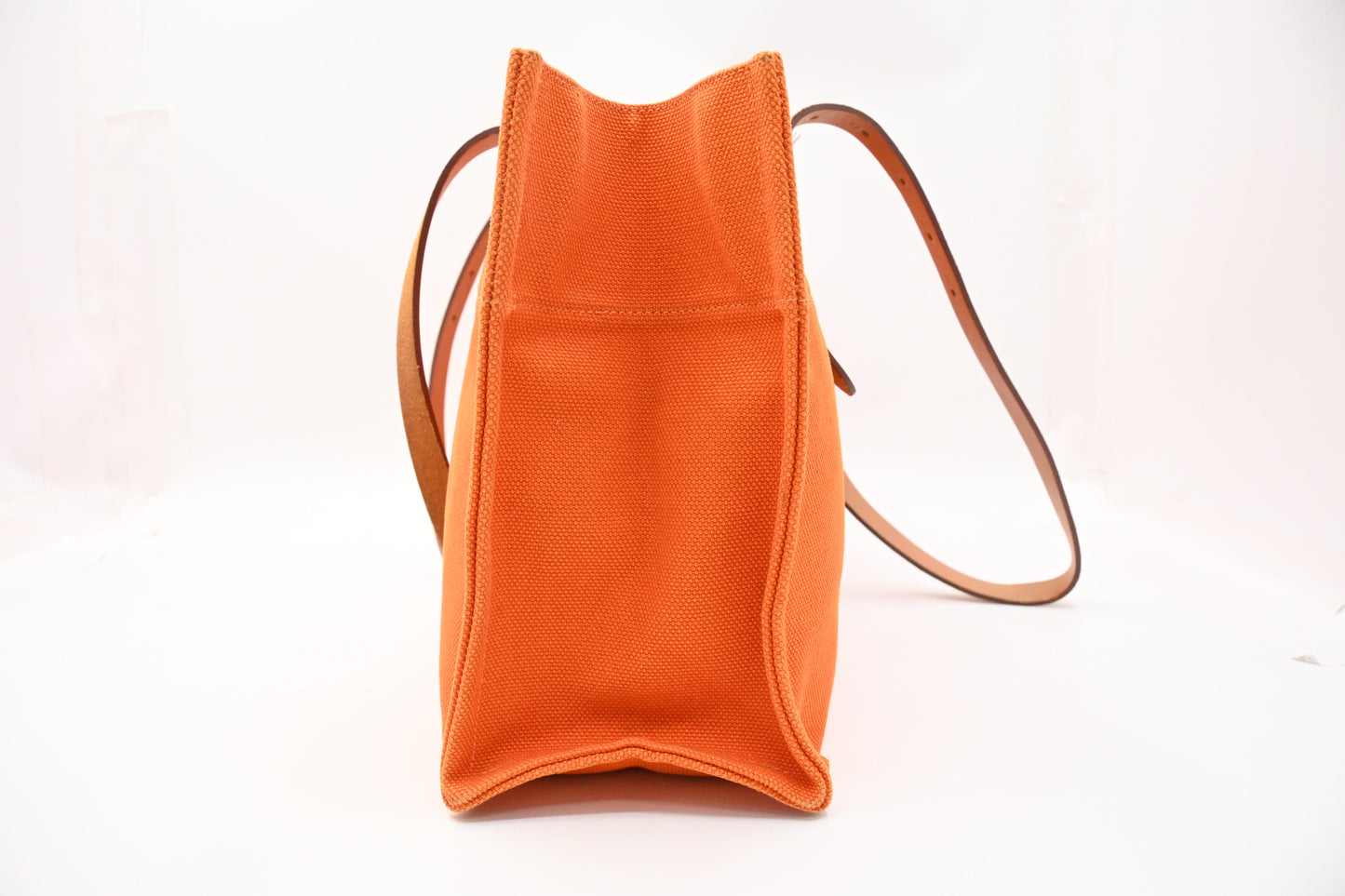 Hermes Etriviere Tote Bag in Orange Canvas